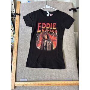 NWT Junior's Stranger Things Eddie Munson Metalhead T-Shirt Size Small